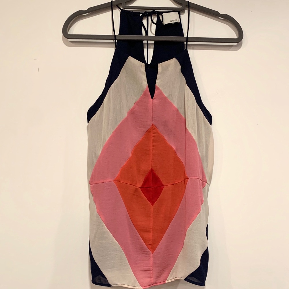 Greylin Diamond Pattern Tank Top S